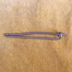 Handcrafted vintage metal hair barrette clip